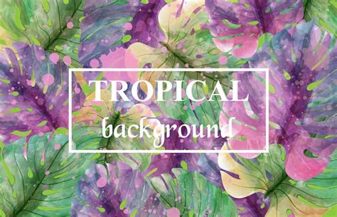 Premium Vector | Tropical palm leaves background