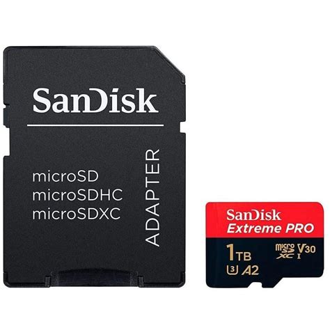 Memoria Microsd Sandisk Extreme Pro Tb Sdxc A C U V K C Ada