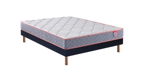 Ensemble Mérinos Matelas Marius 2 Sommier Tapissier Lattes Recouvertes