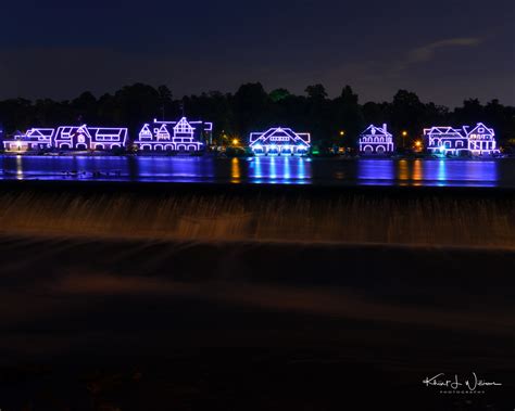 Philadelphia’s Boathouse Row at Night by Khürt Williams