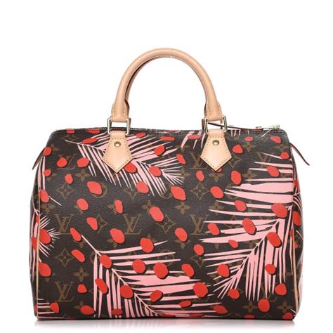 Louis Vuitton Monogram Jungle Dots Speedy Sugar Pink Poppy