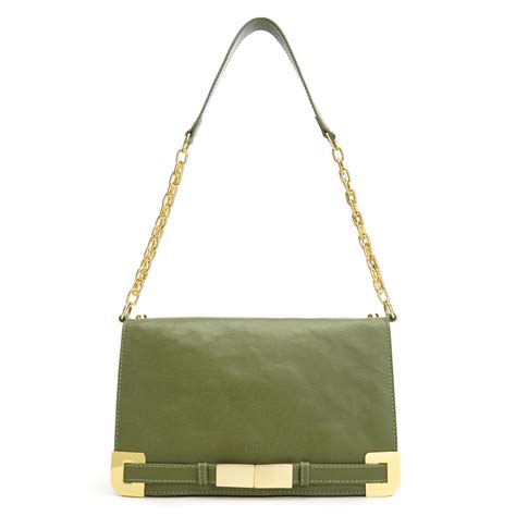 Lyst - Ivanka trump Onyx Shoulder Bag in Green