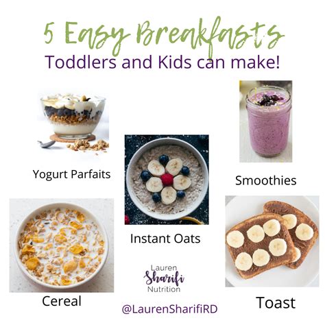 5 Easy Breakfast Ideas Toddlers and Kids Can Make - Lauren Sharifi Nutrition