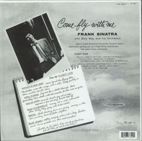 Frank Sinatra Come Fly With Me Remastered Gm Vinyl Shrink Uk