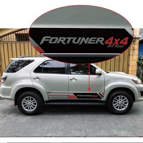 Jual Stiker Mobil Fortuner Stiker Cutting List Fortuner Stiker Body