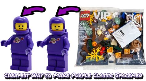 How To Make A Classic Spaceman In Purple Using The Lego Halloween Vip