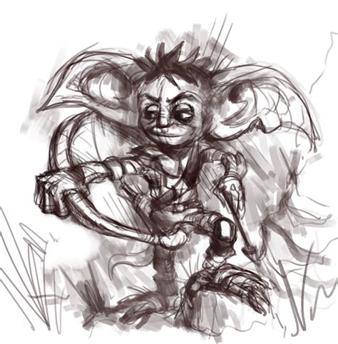 Gremlin sketch by vinivvieira7 on DeviantArt