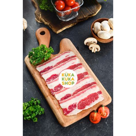 Promo Us Shortplate Daging Sapi Slice 1kg Sperti KINTAN SHABURI