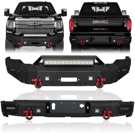 Amazon TIOYAR Front And Rear Bumper Upgraded Texture Black