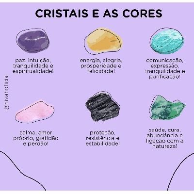 Pedras Naturais Cores E Suas Energias Hivah Acess Rios