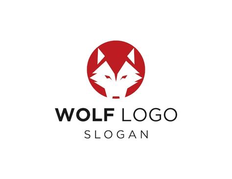 Design De Logotipo De Lobo Vetor Premium