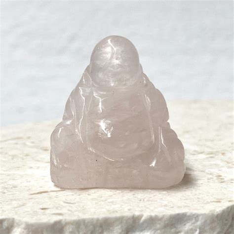 Rose Quartz Mini Buddha Peace Love Crystals