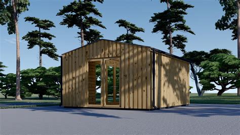 Gartenhaus TAURUS 44mm Holzverschalung 5x4m 20m² Premium