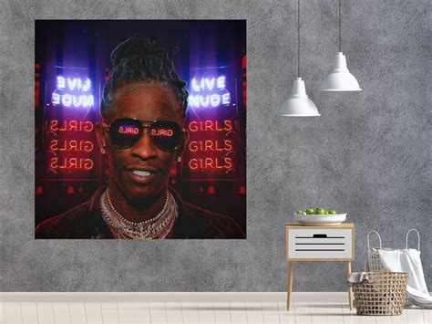 Young Thug Album Cover Music Art Print – Poster | Canvas Wall Art Print ...