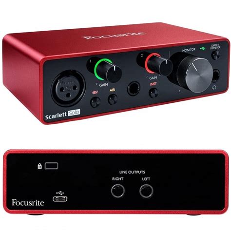 Focusrite Scarlett Solo 3rd Gen USB Audio Interface At Rs 4500 Piece