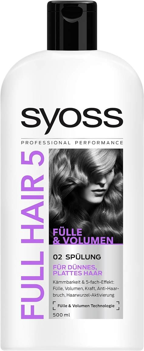 Syoss Full Hair 5 Spülung 6er Pack 6 x 500 ml Amazon de Kosmetik