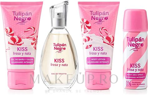 Tulipan Negro Kiss Fresa Y Nata Set Edt Ml B Lot Ml Sh Gel