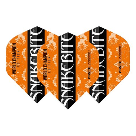 Red Dragon Peter Wright Hardcore Orange Black Dart Flights Dartshopper De