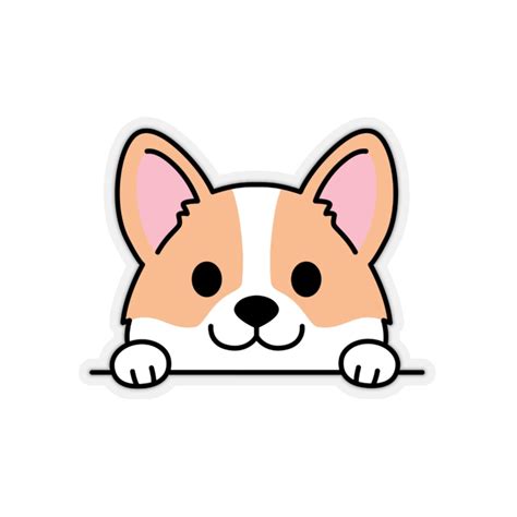 Cute Corgi Sticker Corgi Laptop Sticker Corgi Ts Dog Etsy