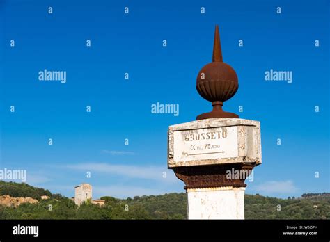 The Montarrenti Column Is A Road Sign Built By Leopold Ii Grand