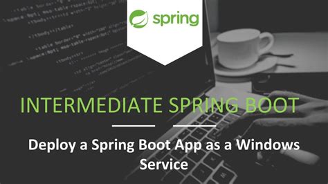 Deploy A Spring Boot Application As A Windows Service Youtube