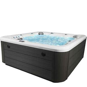 AquaLife Scenic Person Jet V Spa Hot Tub With Lounger Pump Triple Water Columns And
