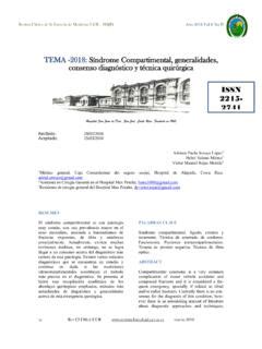 TEMA 2018 Síndrome Compartimental generalidades tema 2018 s