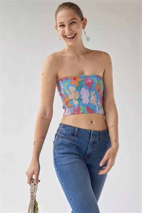 Billabong Keep It Simple Floral Tube Top Urban Outfitters