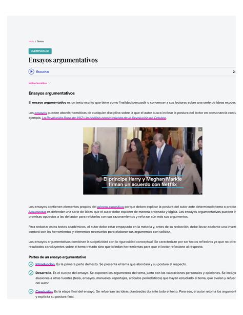Ejemplos De Ensayos Argumentativos Inicio Textos Ejemplos De Ensayos Argumentativos Índice