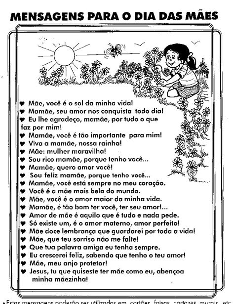 Mensagens e textos para dia das Mães ESPAÇO EDUCAR