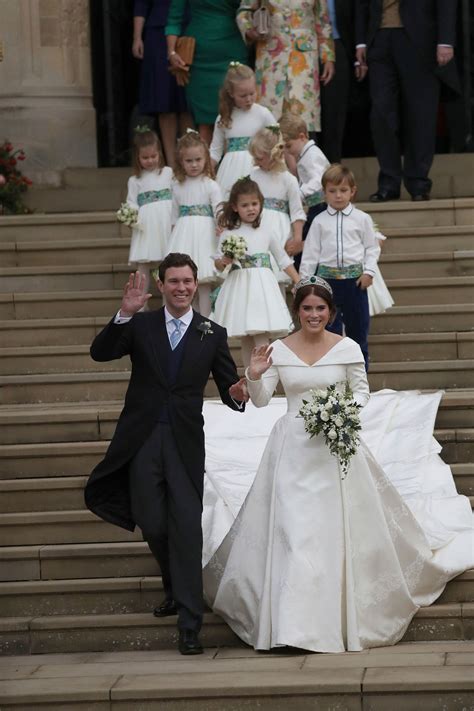 Princess Eugenie Weds Her Long-Time Beau in a Windy Royal Wedding