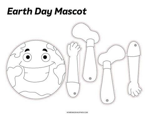 Free Earth Day Craft Template Printable K