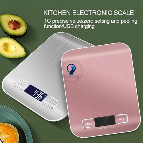 Jual Timbangan Dapur Kue Digital 5Kg STAINLESS Stylish Timbangan