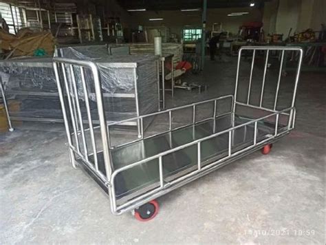 Stainless Steel Material Handling Trolleys For Industrial Load