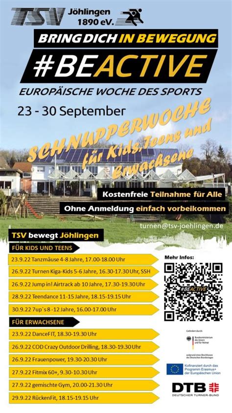 Europäische Woche des Sports TSV Jöhlingen