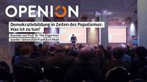 Demokratiebildung In Zeiten Des Populismus Was Ist Zu Tun Keynote