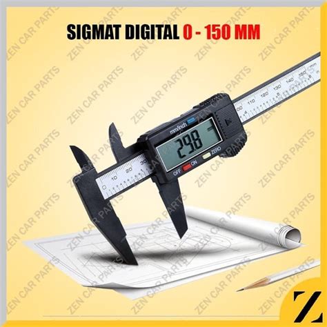 Jual Sigmat Digital LCD Alat Pengukur Panjang Benda Jangka Sorong