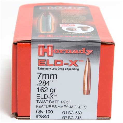 Hornady 284 7mm 162 Grain ELD X Extremely Low Drag Hunting 100