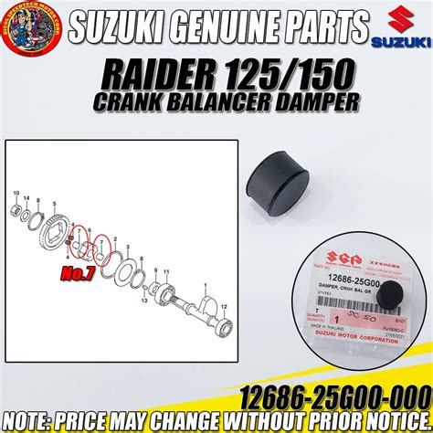 Raider Crank Balancer Damper Sgp Genuine G