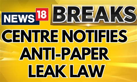 Centre Notifies Anti Paper Leak Law Amid NEET UGC NET Controversy