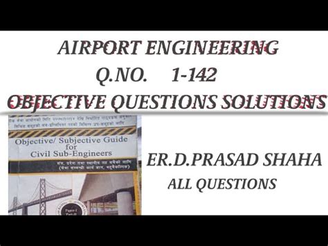 Airport Engineering Objective Questions Explained For Sub Engineer