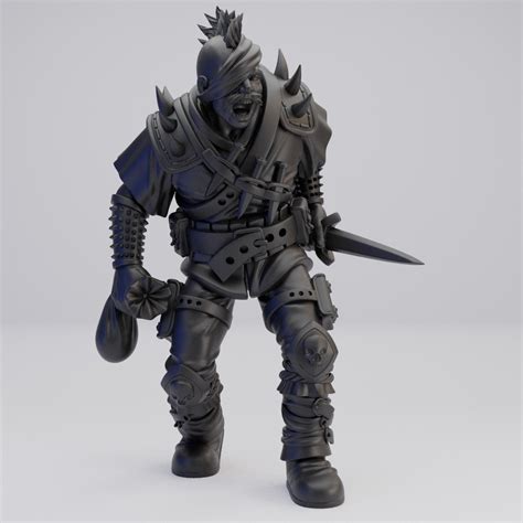 Hot Goblin 盗賊の盗人 ミニチュア ホットゴブリン ローグ短剣装備