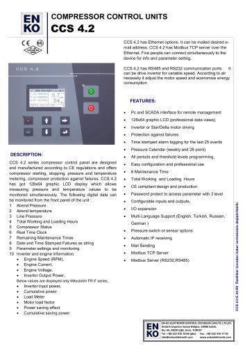 Todos los catálogos y folletos técnicos ENKO Elektronik Kontrol