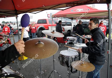 Musicians Perform While Tailgating Levis Stadium Editorial Stock Photo