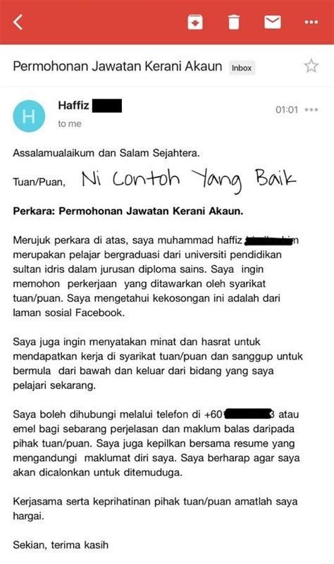 Contoh Cover Letter Mohon Kerja At Cermati