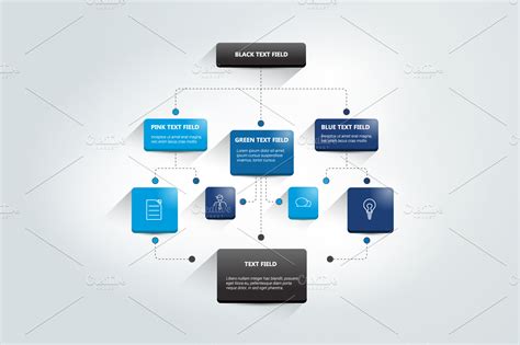 Infographics flowchart. ~ Illustrations ~ Creative Market