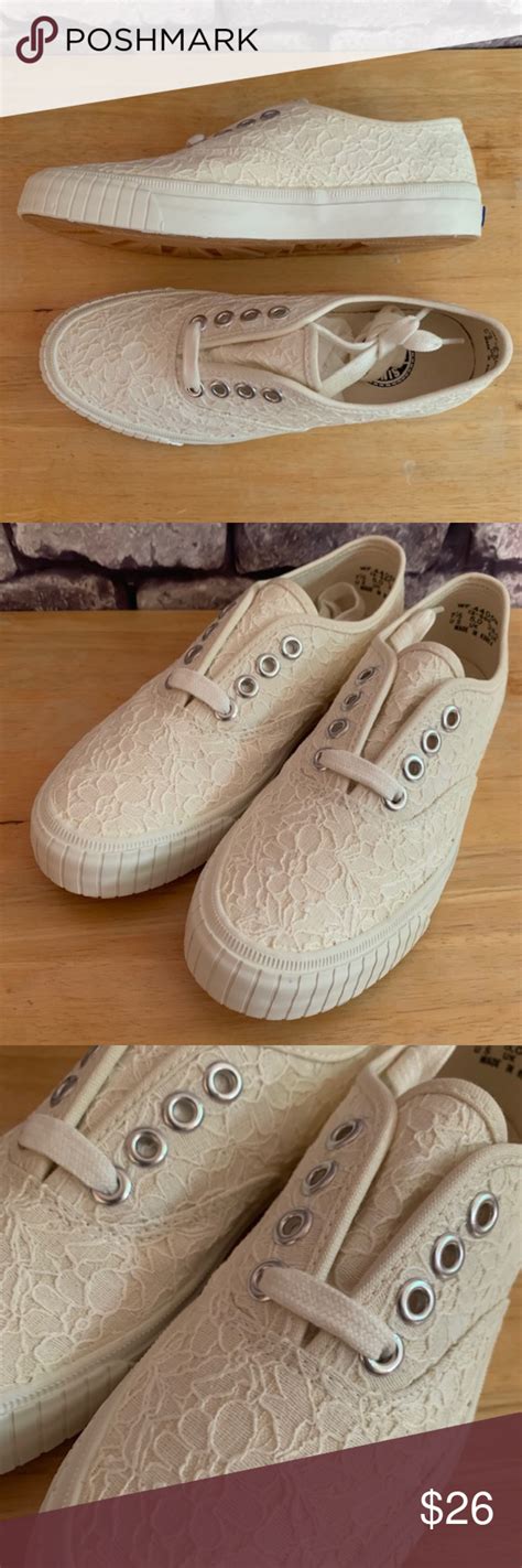 Keds Cream Colored Lace Sneakers Size 7 Lace Sneakers Keds Sneakers