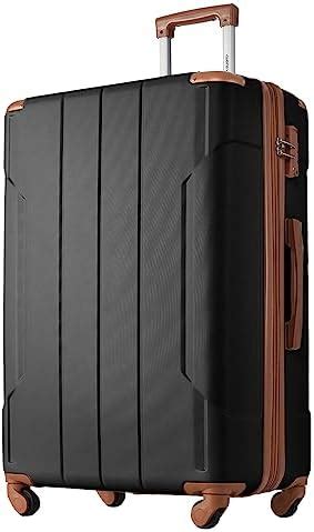 Amazon Merax Inch Checked Medium Luggage With Wheels Aluminum