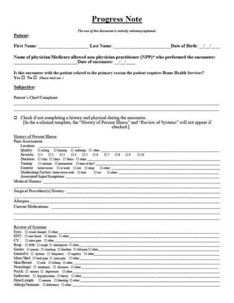 Sample Progress Notes 11 Notes Template Soap Note Nursing Hospitalist