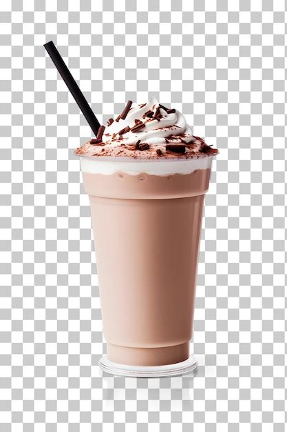 Premium PSD Chocolate Milk Shake Isolated On Transparent Background